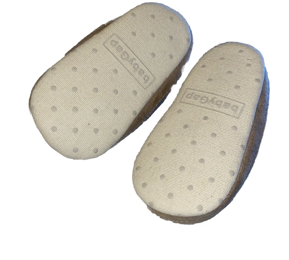Botines Baby Gap Infantil Gamuza Sherpa Forrados Con Cordones Caqui Talla 0-3 Meses Nuevos Foto 2 de 4