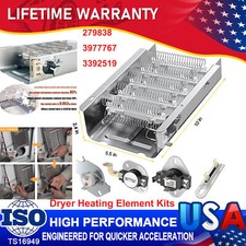 Dryer Heating Element Thermostat For Amana Roper NED4655EW1 Whirlpool WED4815EW1