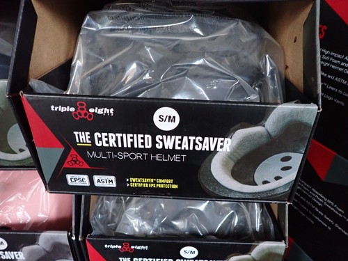 Triple Eight Sweatsaver multi-sport helmet Size S/M Shaved Ice/Teal/Black New - Picture 9 of 9