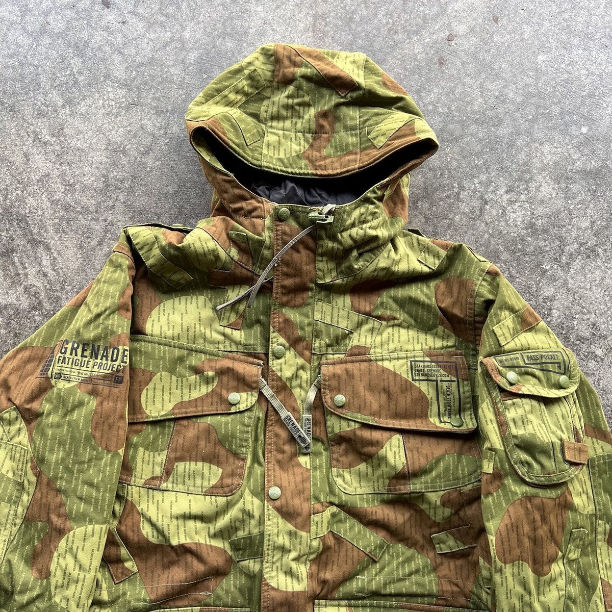Grenade Fatigue Project Paratrooper Camo Snowboard Ski
