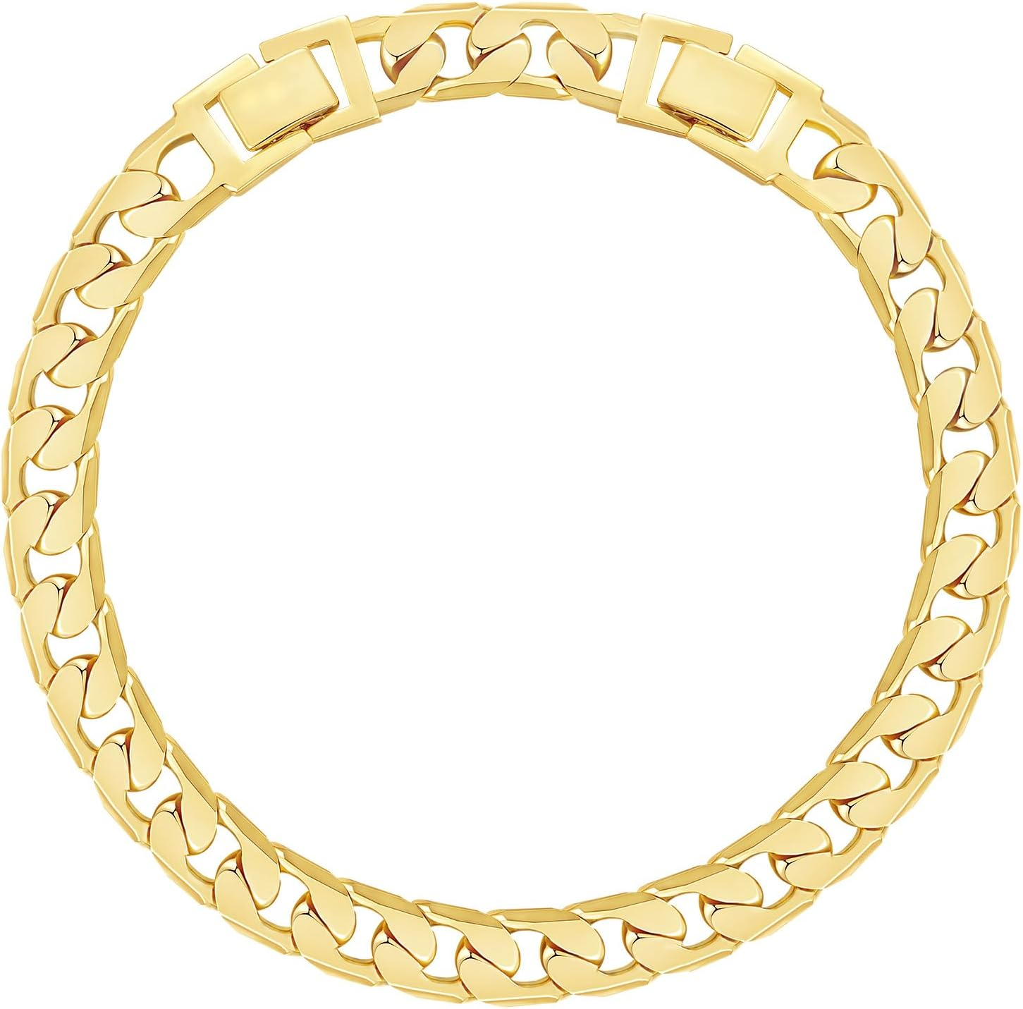 14K Gold Chunky Cuban Link Anklet for Women Summer Style