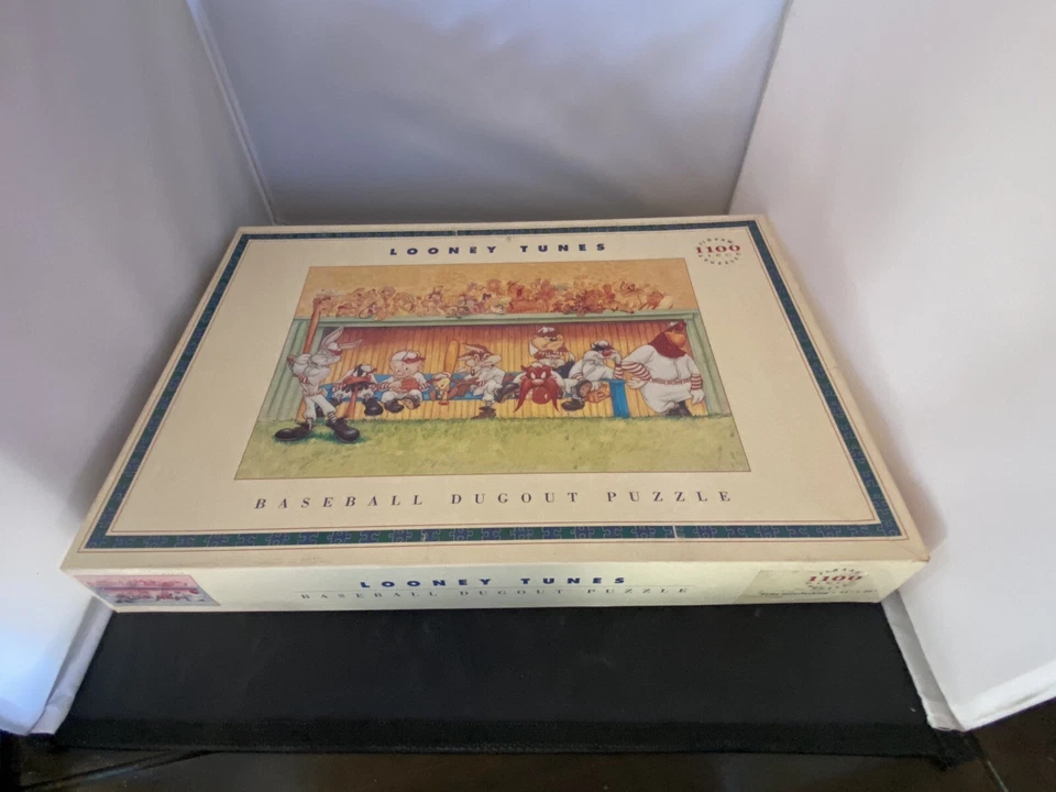 Rompecabezas Looney Tunes Baseball Dugout 1100 piezas Warner Brothers 1993 Foto 2 de 4