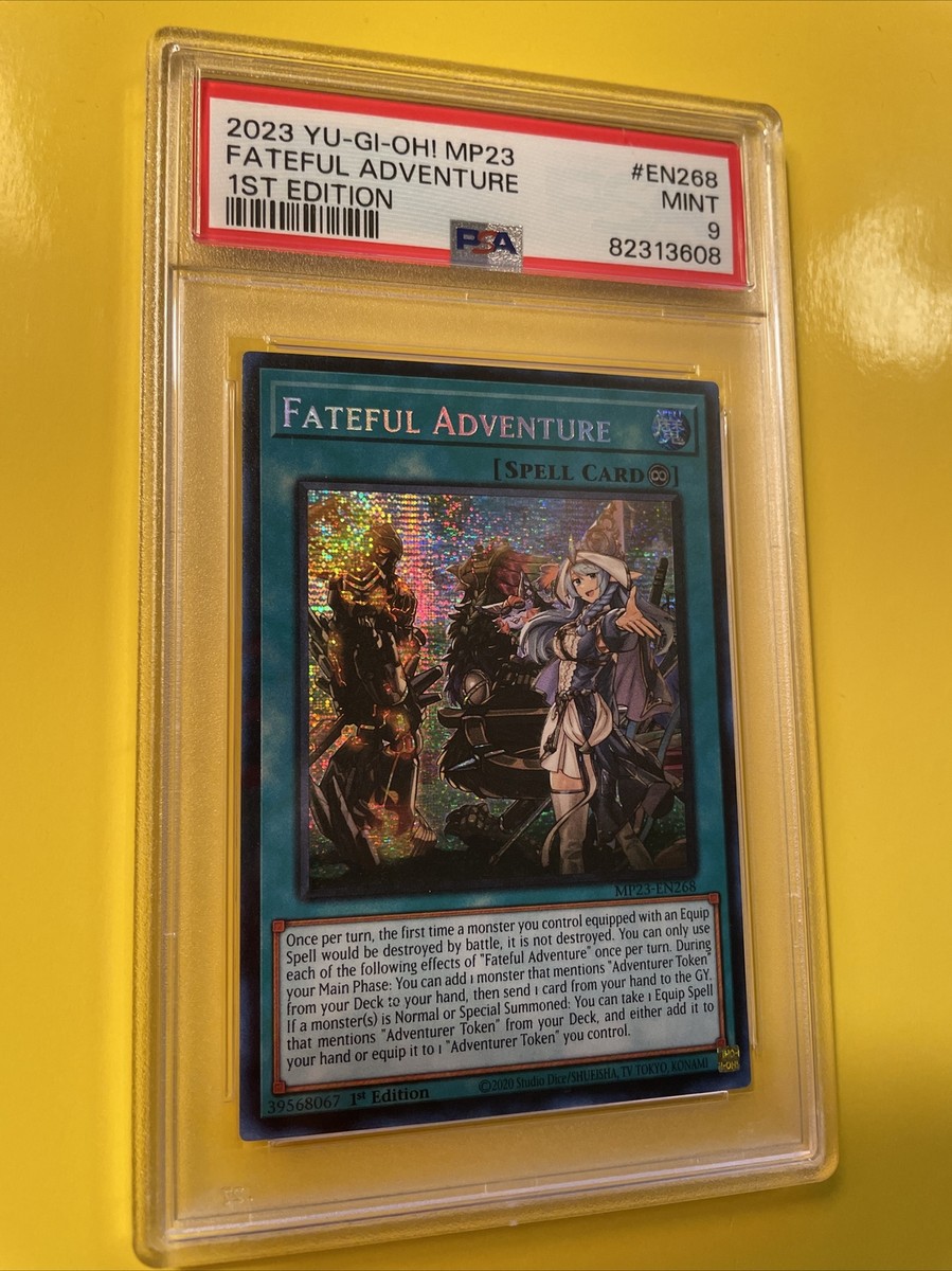 YuGiOh FATEFUL ADVENTURE #MP23-EN268 🔥PSA 9 MINT🔥1st EDITION