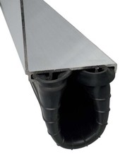 Durable Vinyl Garage Door Bottom Seal with Aluminum Retainer T Style All Sizes