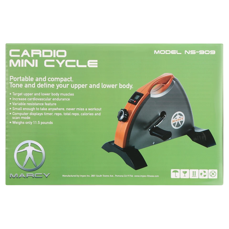 Portable Mini Exercise Bike Cardio Lower Body Workout Gym Pedal Trainer Stepper - Image 4 of 4