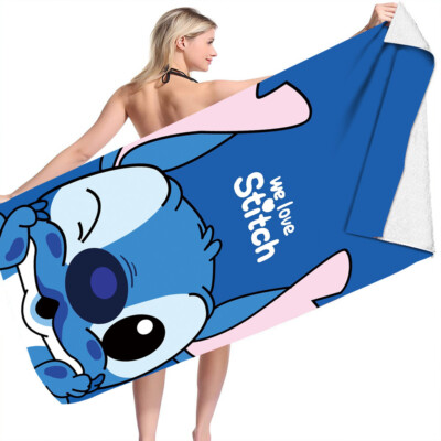 Lilo & STITCH Handtuch Strandtuch 75x150 Saunatuch Beach Urlaub Badetuch Disney