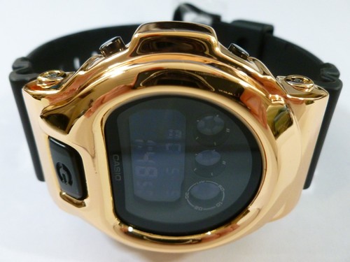 BLING-SHOCK - Custom Casio G-SHOCK DW-6900 - Blackout/Gold - NEW - Picture 3 of 7
