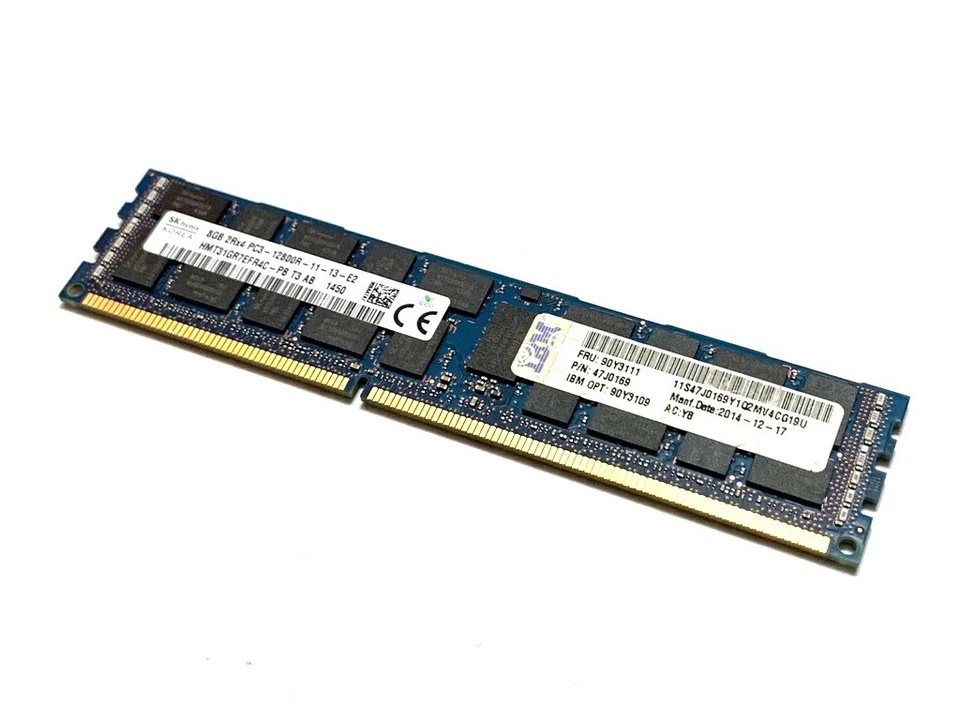 Hynix HMT31GR7EFR4C-PB 8GB PC3-12800R 1600MHz DDR3 ECC Server RAM - Image 2 of 4