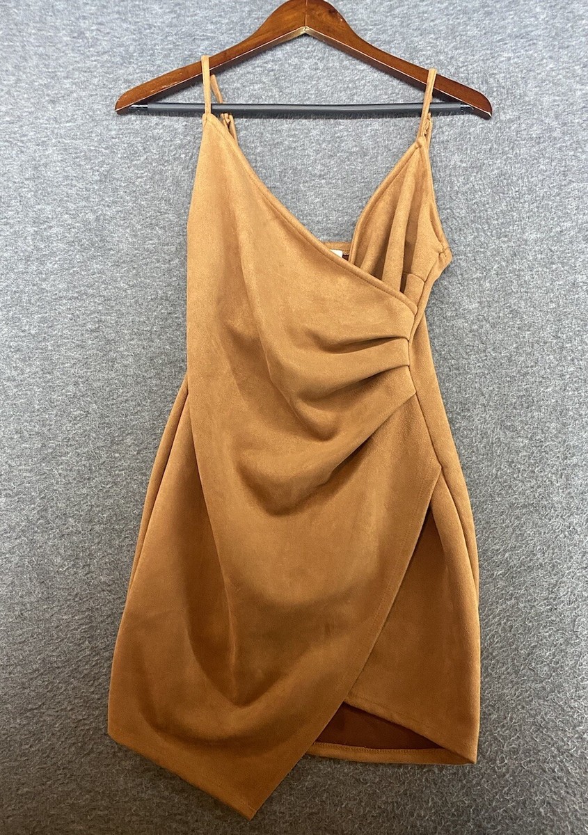 brown suede sleeveless dress Brown Cable Knit Long Sleeve Tie Mini Sophie Dress – SABO