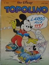 topolino	1958 disney 113 pippo mistero einstein paperone caserma carabinieri