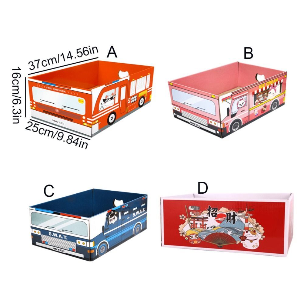 Cartoon Cat Scratcher Car Corrugated Paper Car Cardboard Box Self Happy eBay