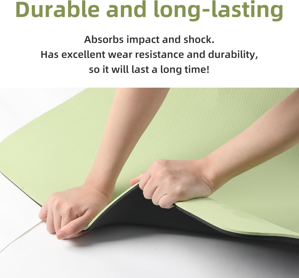 Non-Slip Extra Thick High Resilience Anti-Tear Professional POE Yoga Mat