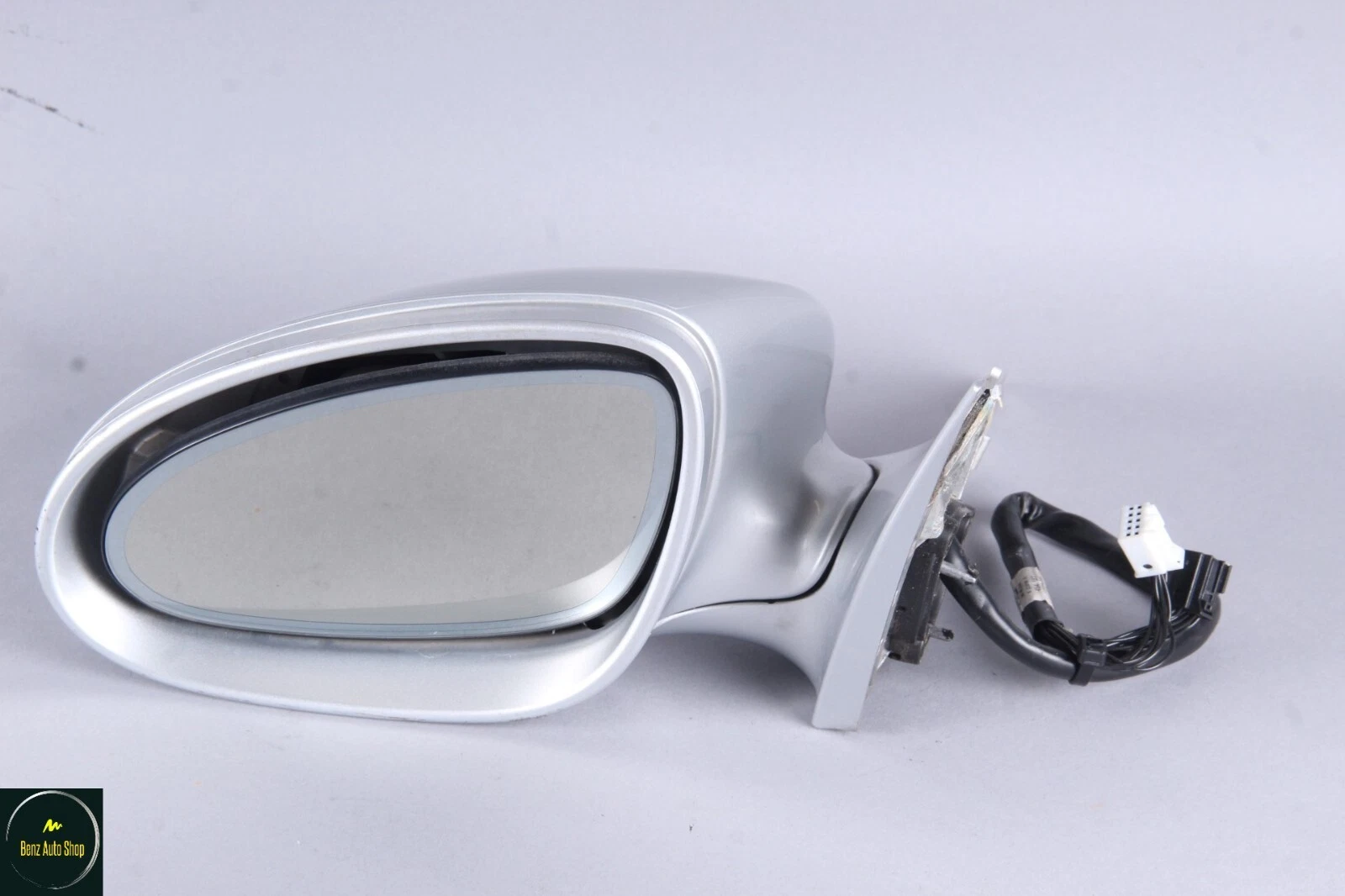 07-09 Mercedes W221 S550 S600 Left Driver Side Rear View Door Mirror Silver OEM