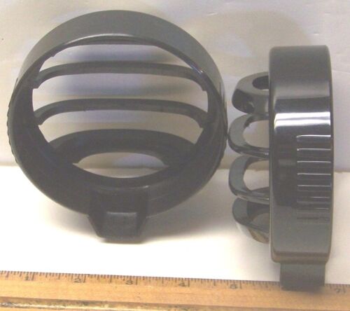 2 NEW GRILLE OFF ROAD 4 INCH DRIVING LAMP STONE COVERS 4" FOG LIGHT ROCK GUARDS - Picture 2 of 5