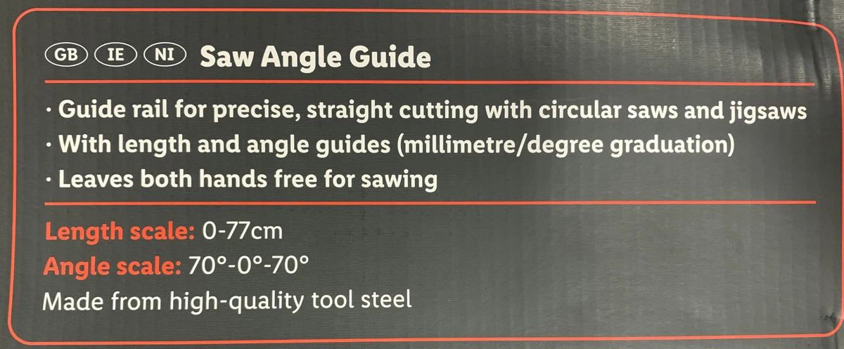 Parkside saw angle guide deals