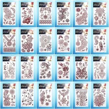 12 sheets wholesale Mehndi Henna lace temporary Stick on Tattoos for Adults