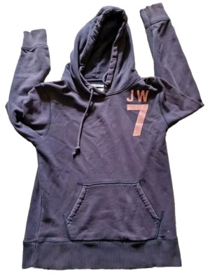 JACK WILLS FABULOUSLY BRITISH LADIES GREY FASHION ACTIVEWEAR HOODIE UK  SIZE 12 UK