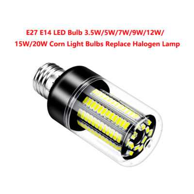 E27 E14 LED Bulb 3.5W/5W/7W/9W/12W/15W/20W Corn Light Bulbs Replace Halogen Lamp