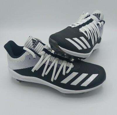 Adidas Afterburner Metal Baseball Shoes Black White DB3433