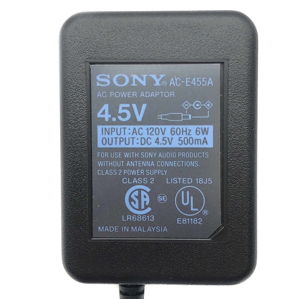その他 SONY POWER ADAPTOR MODEL AC-45A Sony AC-E455A AC Adaptor Power Supply for Walkman/Discman