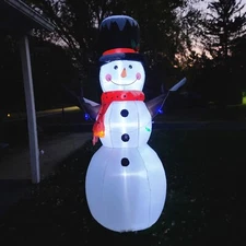 Winter Wonder Lane 8Ft Inflatable Snowman Christmas Holiday Tradition WORKS-READ