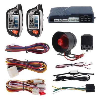 EASYGUARD EC200-K9 2 Way Car Alarm System with LCD Pager Display Remote Engin...