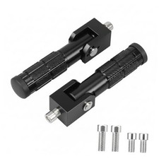 M8 Motorcycle Foot Pegs 90 Degree Foldable Bike Pegs Universal Passenger Black
