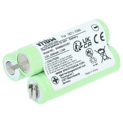 Akku für Moser Wella Academy ChromStyle 2000mAh 3,6V Haarschneidemaschine