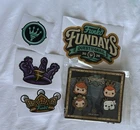 2026 SDCC Funko Fundays Exclusive Mascot 4 Pin Set LE With Stickers