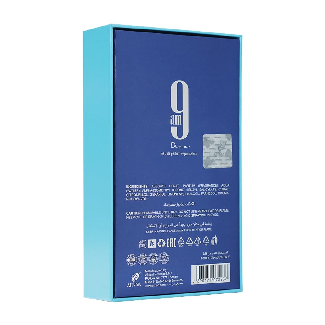 Afnan 9 PM Elixir Unisex Extrait de Parfum 3.4 Fl. Oz Free Shipping