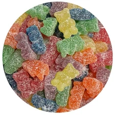 Assorted Sour Gummy Bears, 1 Pound Bulk Bag, Gummy Bears, The Hampton Candy...
