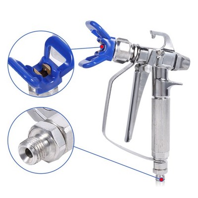 New Stainless Steel High Pressure Airless Paint Spray Gun Car Body Coating S SET