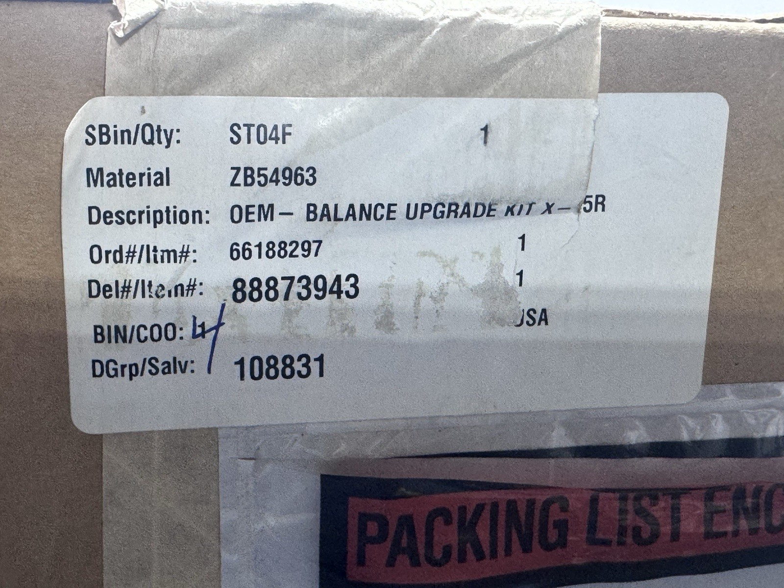 Beckman Coulter B54963 Balance Upgrade Kit X-15R  B87184 System Control Board