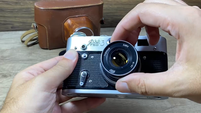 Film Camera 35 mm Fed 3 Soviet Vintage USSR Tested Industar-61