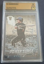 2021 CJ Rodriguez Rookie Power Surge Insert Panini Prizm Golden Grading 10