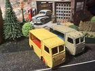 VINTAGE DINKY TOYS  30V N.C.B.ELECTRIC VANS- EXPRESS DAIRY X 2