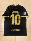 Barcelona Away Black and Gold  Jersey #10 Lionel Messi Soccer M  — photo 4