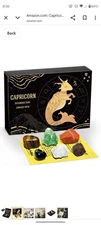 Capricorn Crystals Gift Set, Zodiac Signs Healing Crystals Birthstones with Horo