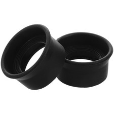 2 Pcs Microscope Eyepiece Cover Rubber Protector Binoculars Parts