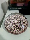New ListingMesmerizing Large Packed Millefiori Flower Lampwork Glass Canes Dome Paperweight