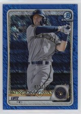 2020 Bowman Chrome Prospects Blue Shimmer Refractor 55/150 Tristen Lutz s7f