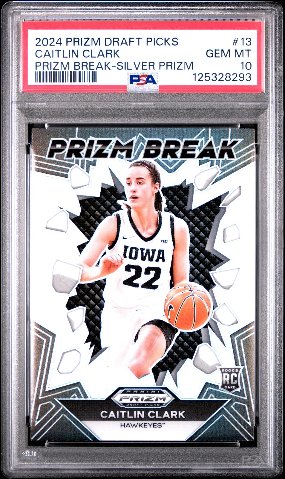 2024 Panini Prizm Draft Picks Prizm Break 13 Caitlin Clark Silver Prizm