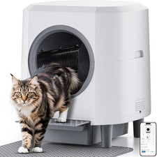 Automatic Litter Box, Self Cleaning Litter Bo...