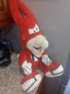 Vintage 1988 DOMINOS PIZZA AVOID THE NOID PLUSH 32'' STUFFED MASCOT ACME DOLL