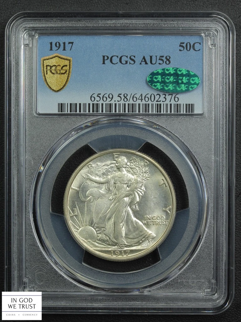 AU 58 Graded Liberty Walking Half Dollars (1916-1947) for sale | eBay