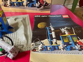 LEGO VINTAGE SPACE 483 - ALPHA-1 ROCKET BASE - COMPLETE WITJ BOX INSTR INSERTS-2