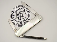 Vintage E BONSMANN SOLINGEN GERMANY Lobster Penknife - Perfect Pearl Handles