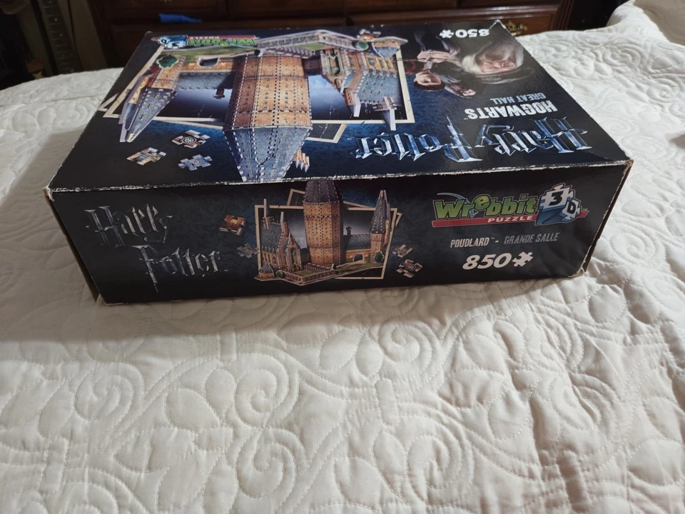 Puzzle Wrebbit 3D Harry Potter Hogwarts Gran Salón 850 Piezas 2015 COMPLETO USADO EN EXCELENTE ESTADO Foto 3 de 4