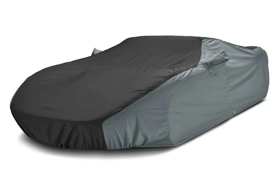 For Nissan GT-R 09-24 Car Cover WeatherShield HP Two-Tone Black Custom Car Cover - Изображение 2 из 4