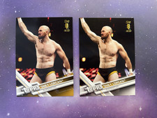 ONEY LORCAN 2017 Topps WWE Base 5x7 Jumbo 2 Card lot Gold 02/10 & Base 01/49 NXT